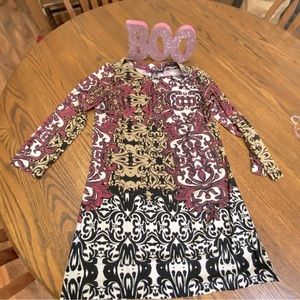 Peck& Peck Sz M tunic top, long sleeve